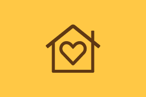 home with heart icon
