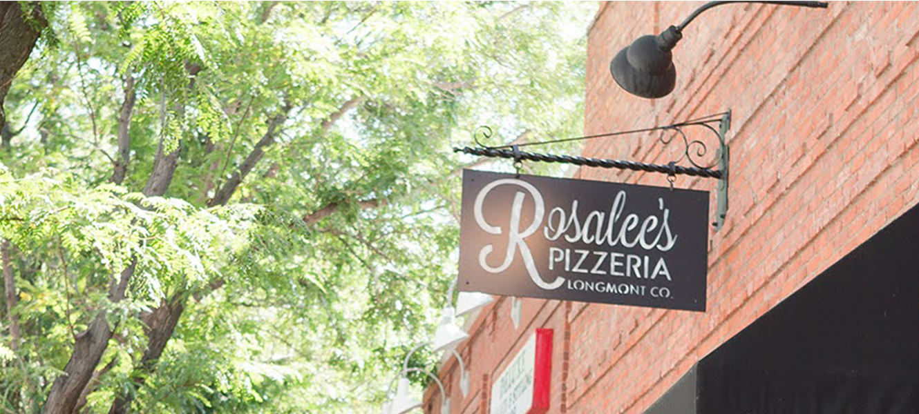 Rosalee's Pizzeria sign