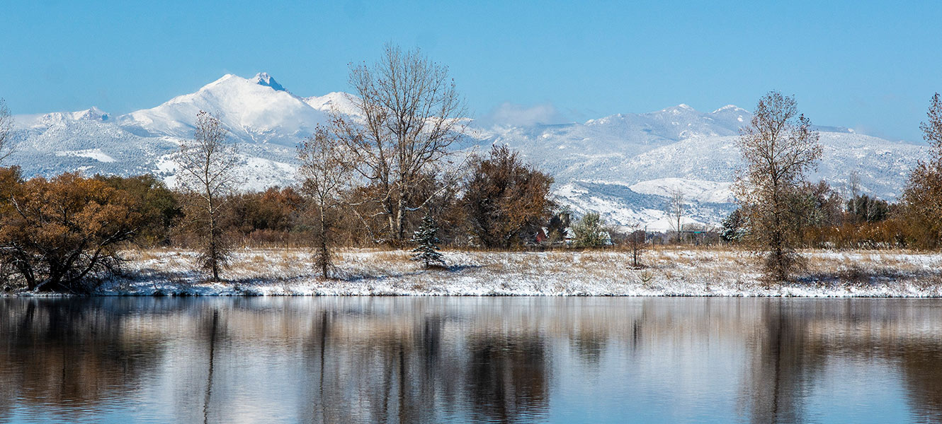 photo of Longs Peak and pond