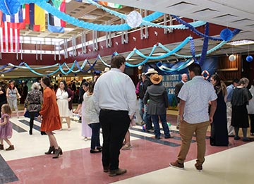 people dancing a school dance