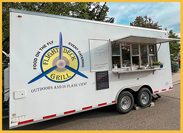 Photo of flight deck grill food truck