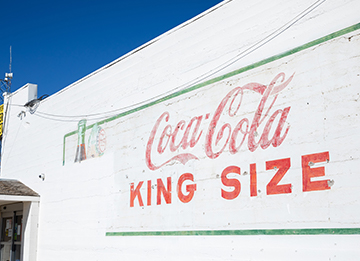 photo of store with coca cola sign