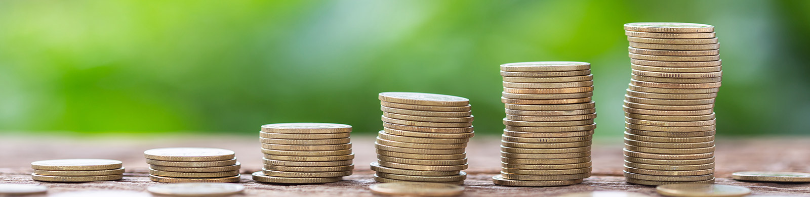 photo of piles of coins